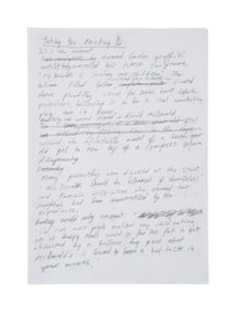 Banksy | McDonalds Is Stealing Our Children Handwritten Press Notes