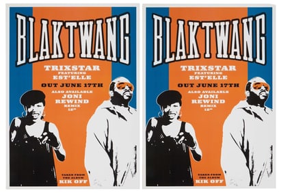 Banksy | Blak Twang "Trixstar" Record Single Promo Posters (2)