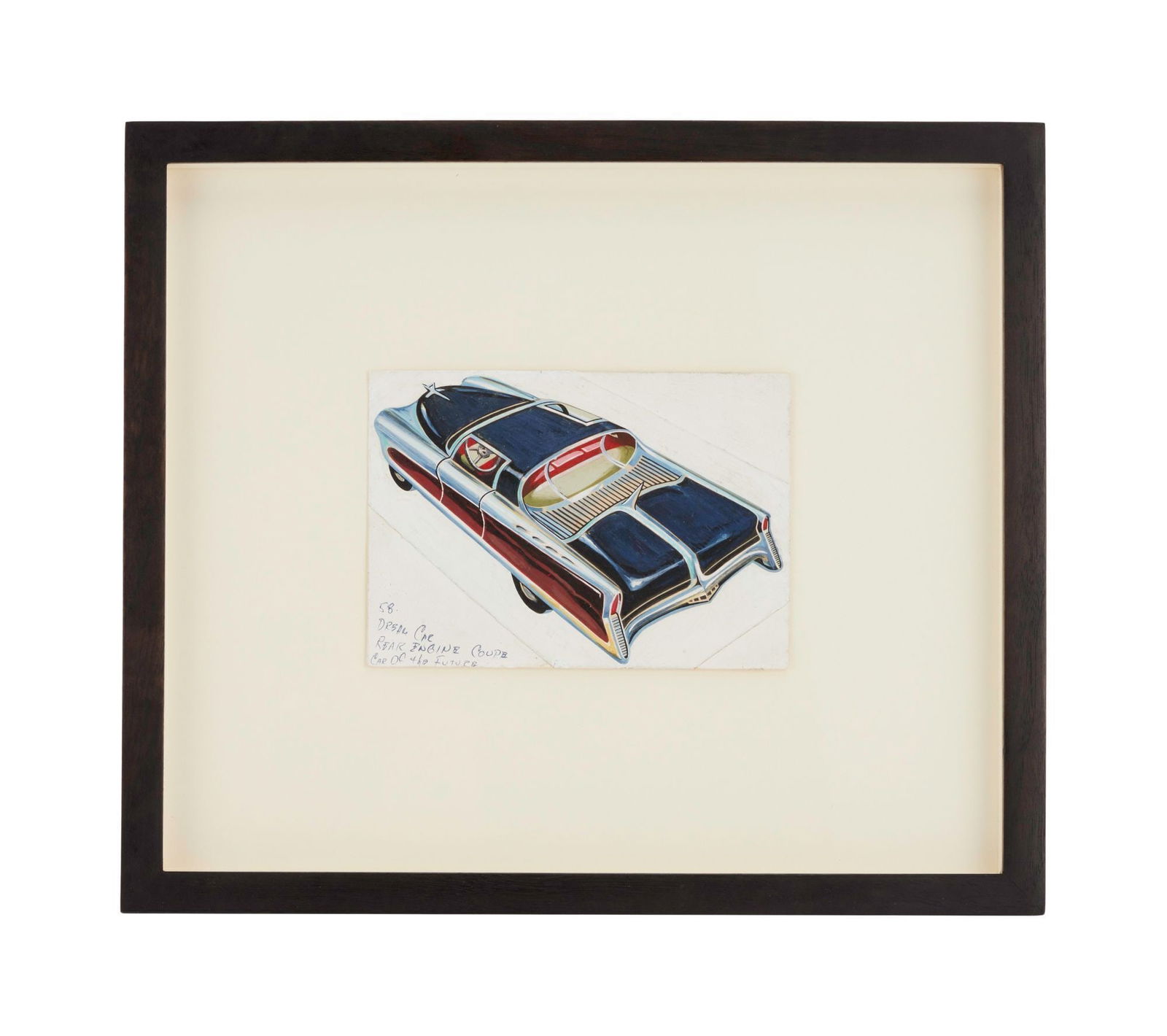 1954 Topps "Dream Car Coupe" Trading Card Artwork (1 of 3)