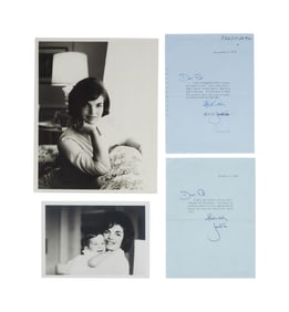 Jacqueline Kennedy | Vintage Photos (2) and Signed Letters (2)