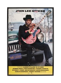 John Lee Hooker | Signed "Mr. Lucky" Poster