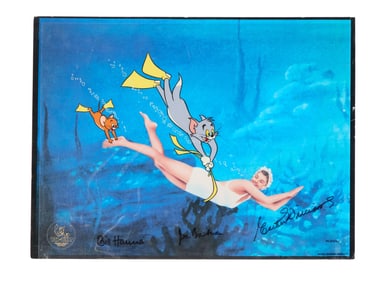 Esther Williams | Signed and Hanna and Barbera Signed "Dangerous When Wet" Limited-Edition Tom and