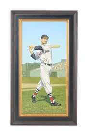 Ted Williams | Original Arthur Miller Signed "Rookie in Springtime" Painting