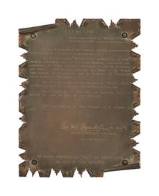 Pele | 1977 Pele Museum of Image and Sound Brazil Presented Plaque