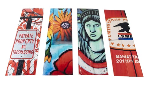 Jerome Revon | "Statue of Liberty" Street Art Print Panels