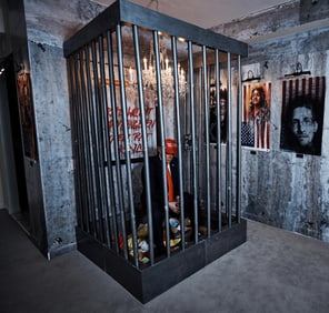 Indecline Art Collective | "The People's Prison" Performance Art Jail Cell Installation