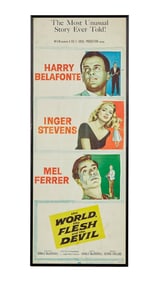 Harry Belafonte | "The World, the Flesh, and the Devil" Film Poster With Book