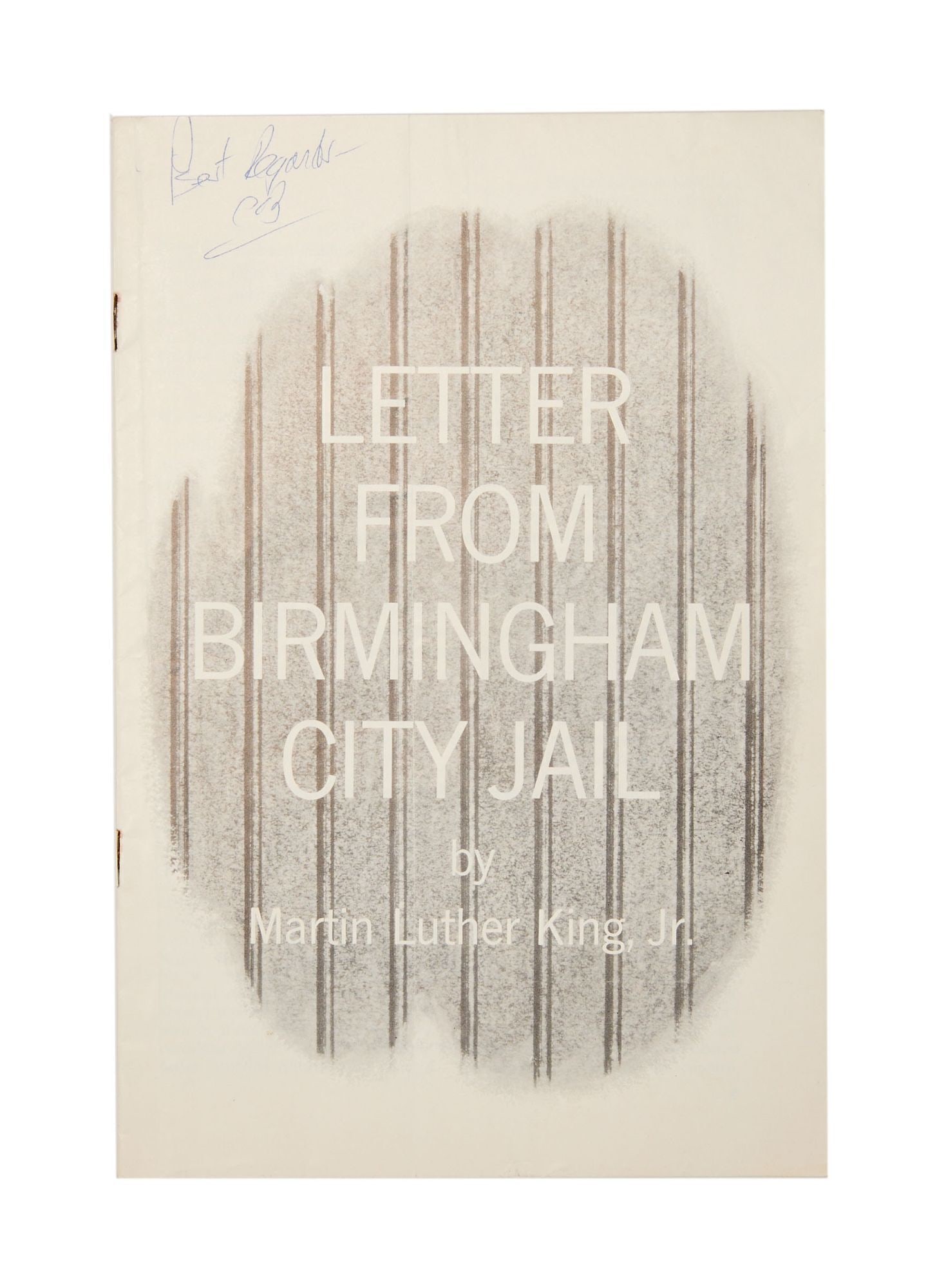 Harry Belafonte | Personal Colin W. Bell Signed First Edition of King's "Letter from a Birmingham (1 of 3)