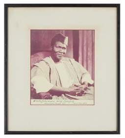 Harry Belafonte | Ahmed Sekou Toure Inscribed Photo