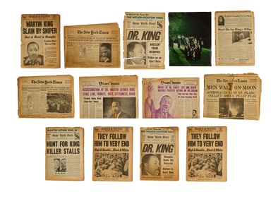 Harry Belafonte | Newspapers from MLK Assassination and Commemorative Book