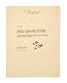 Harry Belafonte | Coretta Scott King 1971 Letter