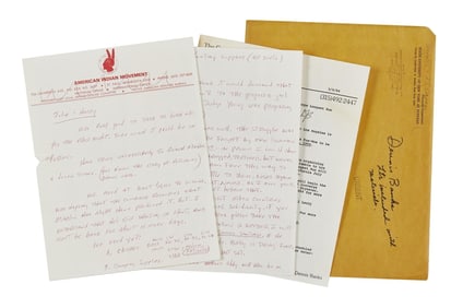 Harry Belafonte | Dennis Banks Letter