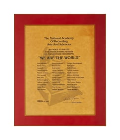 Harry Belafonte | "We Are the World" Honors Plaque