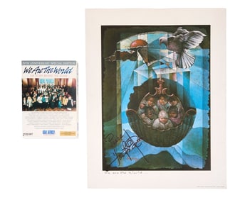 Harry Belafonte | Signed "We Are The World" Print (With DVD)