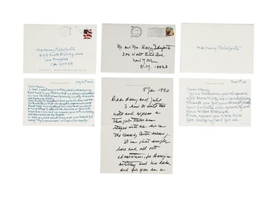Harry Belafonte | Gregory Peck Handwritten Letter with Envelope
