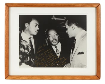 Harry Belafonte | Jesse Jackson Inscribed Photograph With Dr. Martin Luther King Jr.
