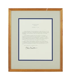 Harry Belafonte | Framed Bill Clinton Letter