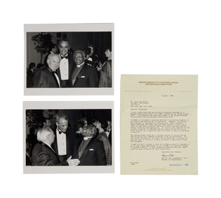 Harry Belafonte | Rt. Rev. Desmond Tutu Signed Letter and Photos