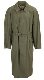 Harry Belafonte | Davide Cenci Olive Cotton Trench Coat