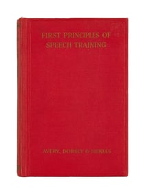 Harry Belafonte | "First Principles of Speech Training" Inscribed "Harold G. Belafonte '47"