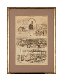 Harry Belafonte | Framed John Brown Illustration from "Harper's Weekly"