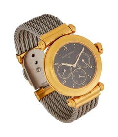 Harry Belafonte | Philippe Charriol "Columbus" Stainless Steel Wristwatch