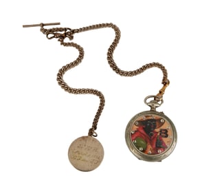 Harry Belafonte | Rare and Unusual "Bondage, Blood, Bitters" Black Americana Novelty Pocketwatch