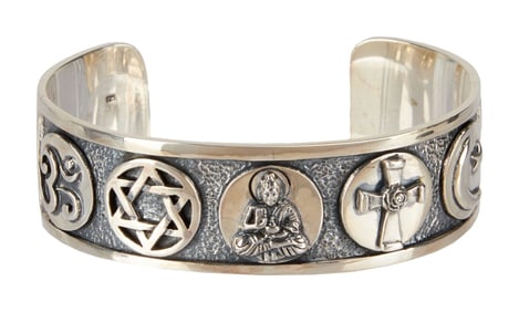 Harry Belafonte | Sterling Silver Quincy Jones Foundation Cuff Bracelet