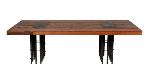 Harry Belafonte | Wood and Steel Office Table
