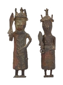 Harry Belafonte | Pair of African Warrior Figurines