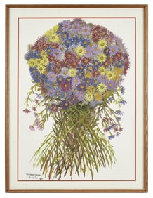 Harry Belafonte | Vivien Tanner Bouquet of Flowers Painting