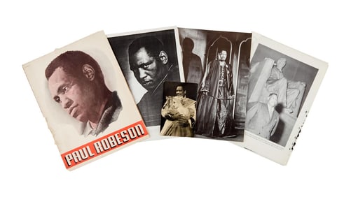 Harry Belafonte | Paul Robson Research Material with Handwritten Notes