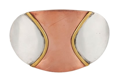 Harry Belafonte | Sterling Silver, Brass, and Copper Belt Buckle