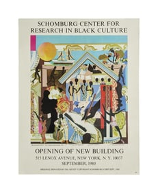 Harry Belafonte | James Denmark Inscribed Schomburg Center Opening Poster