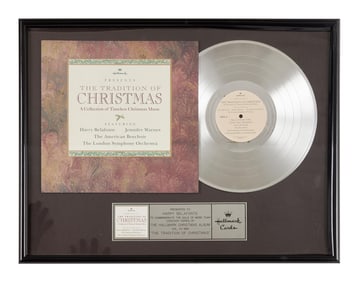 Harry Belafonte | "Tradition of Christmas" 1991 Platinum Record Award