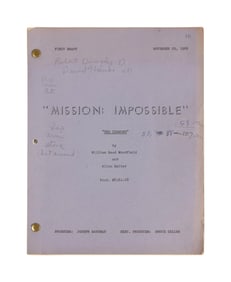 Mission: Impossible | "The Diamond" Production Script