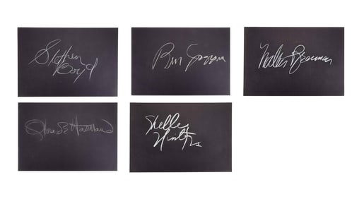 What's My Line? | "Mystery Guest" Chalk Signatures Group (A)