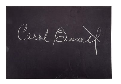 What's My Line? | Carol Burnett "Mystery Guest" Chalk Signature