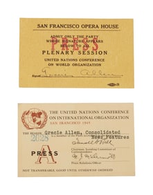 The George Burns & Gracie Allen Show | Gracie Allen Press Cards