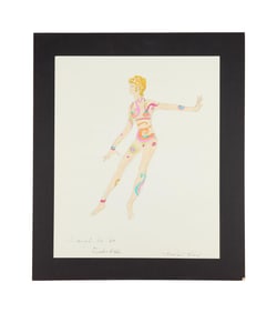 Laugh-In | Costume Design Sketch for Goldie Hawn