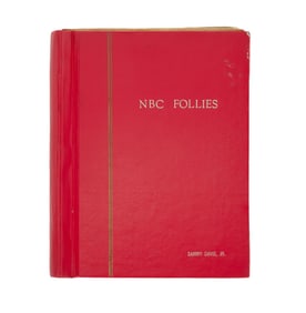 NBC Follies | Sammy Davis Jr Script in Embossed Script Binder