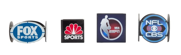 Sports Network Television | Reporter and Talent Microphone ID Cubes (B)