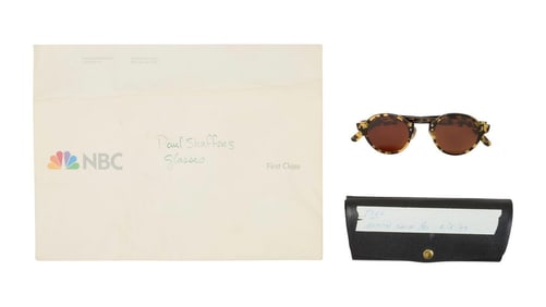 Late Night with David Letterman | Paul Shaffer Glasses Worn on February 5, 1993 with NBC Envelope