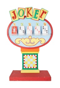 The Price is Right | "Joker" Game Board with "Hit Me" Oversized Deck of Playing Cards