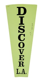 Wheel of Fortune | Pat Sajak & Vanna White Signed "Discover L.A." Prize Wedge