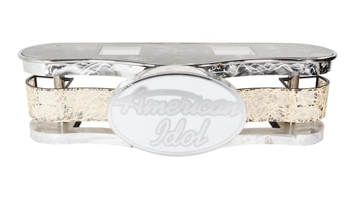 American Idol | Season 3 Judges' Desk Signed by Simon Cowell, Paula Abdul, and Randy Jackson