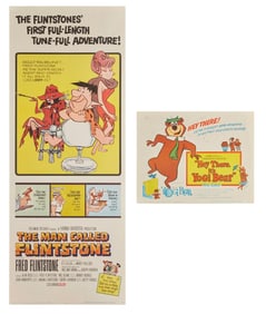 Hanna-Barbera | "The Man Called Flintstone" Daybill Poster and "Hey There, It's Yogi Bear" Lobby