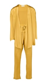 Kung-Fu | Kwai Chang "Grasshopper" Caine (David Carradine) Gold Satin Gi Martial Arts Ensemble with