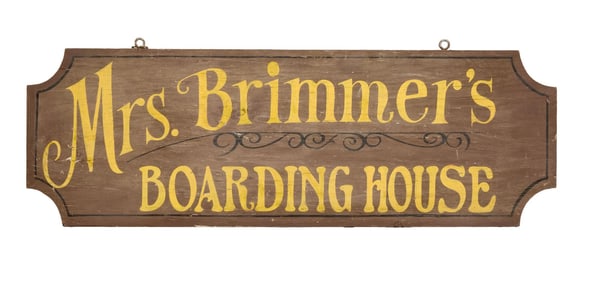 The Waltons | Mrs. Brimmer's Boarding House (Nora Marlowe) Wooden Sign