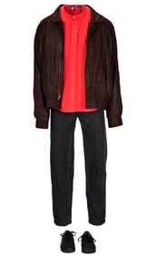 Jake and the Fatman | Jake Styles (Joe Penny) Leather Jacket & Tee Ensemble